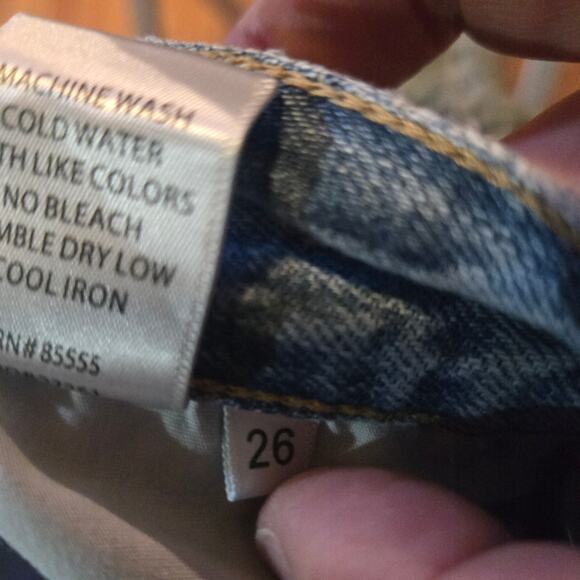 Pistola Keeley Ripped Flare Jeans Light Wash 26 - Picture 11 of 12